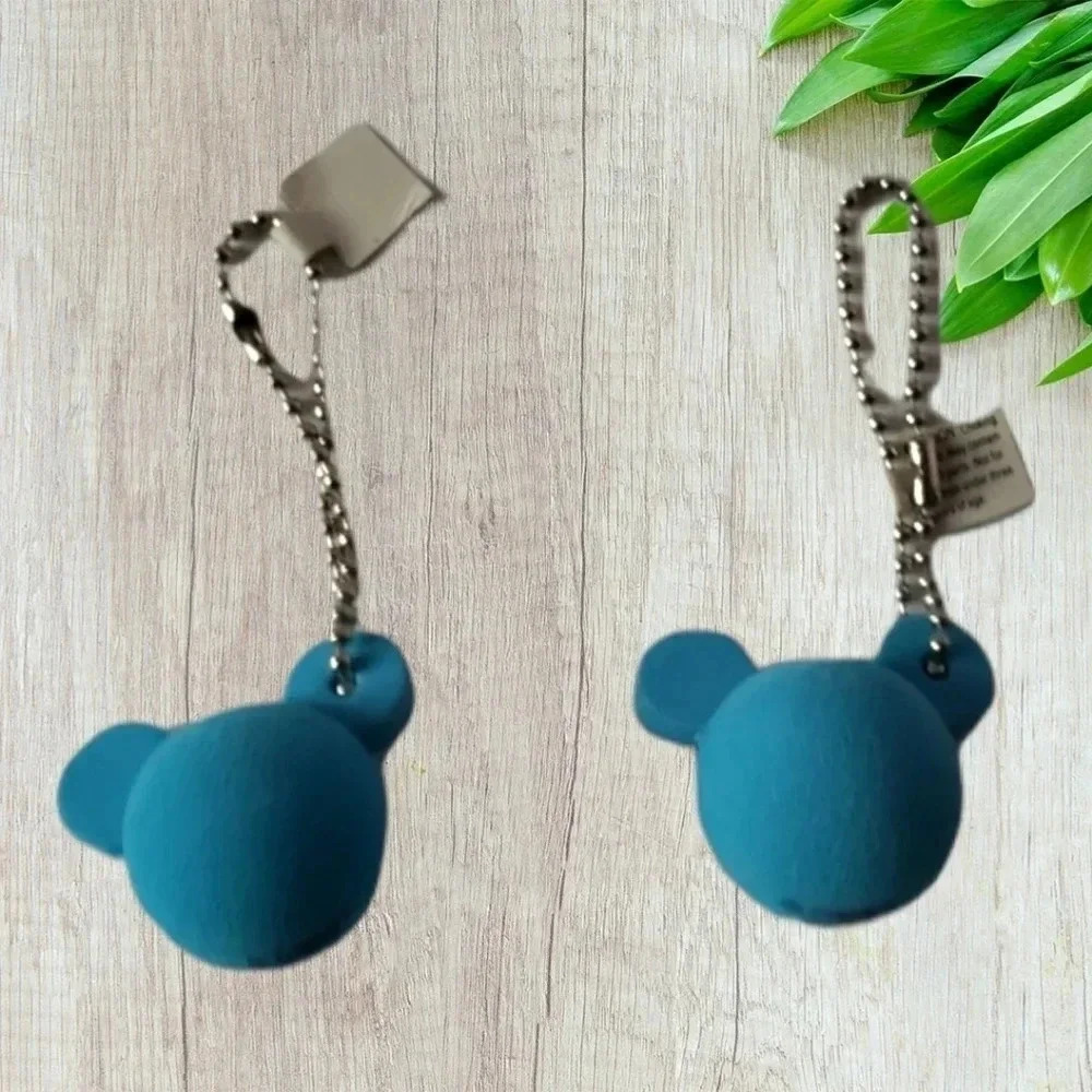 DISNEYLAND mickey mouse icon ears shaped foam key chain 2pc